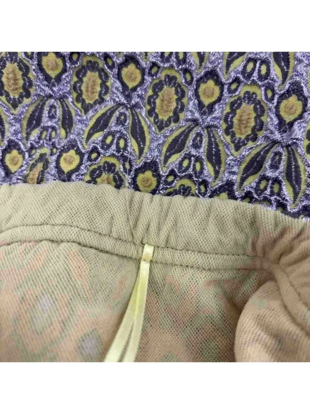 Louis Vuitton Stretchpants Half Length Jacquard Mark Jacobs Era Purple 36